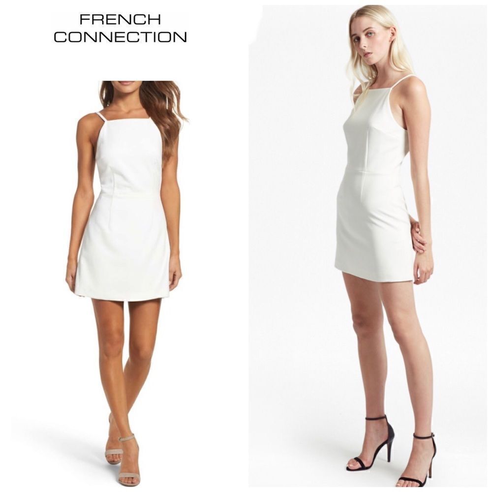 New. Whisper Light Sheath Minidress. Ivory size 6.